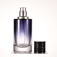Flacon de parfum vide en verre cylindrique de luxe personnalisé Dioring 3,4 oz 10 cl 100 ml rond vaporisateur d'huile rechargeable