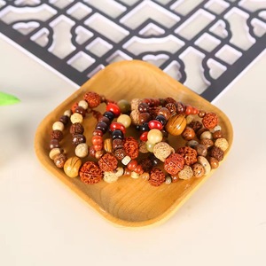 Bodhi Seed <b>Bracelet</b> 18 Beads Unisex Gift Jewelry Multi Treasure Buddhist Beads - Product Image 4