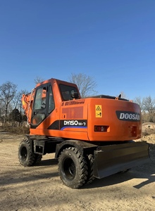 รถขุดล้อยาง Doosan DH150W-7 มือสอง ขนาด 15 ตัน รุ่นปี 2024 พร้อมบุ้งกี๋ขุดยาง สำหรับงานถนนหลวง - Product Image 2