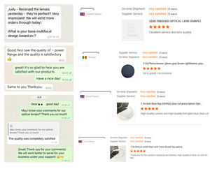 렌즈 CR39 1.499 1.56 핫 슬 프로그레시브 렌트 다초점 AR 수지 렌즈 도매 13 + 3mm 처방전 재고 광학 렌즈 - Product Image 5