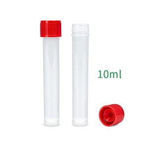 Laboratuvar tıbbi örnek plastik şeffaf örnek <span class=keywords><strong>Test</strong></span> düz alt 7ml 10ml <span class=keywords><strong>Test</strong></span> tüpü - Product Image 4