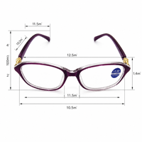Lunettes de lecture en plastique, lunettes optiques pour presbytie, performance optique stable