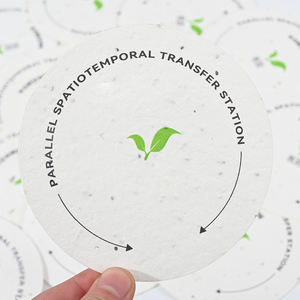 Papel incrustado de semillas biodegradables Formas personalizables para materiales promocionales verdes - Product Image 2