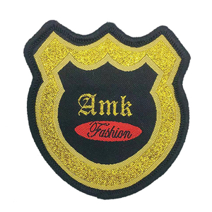 Écusson brodé personnalisé pour vêtements, patch brodé en <span class=keywords><strong>chenille</strong></span>, écusson thermocollant, badge brodé à la main en <span class=keywords><strong>fil</strong></span> métallique - Product Image 1