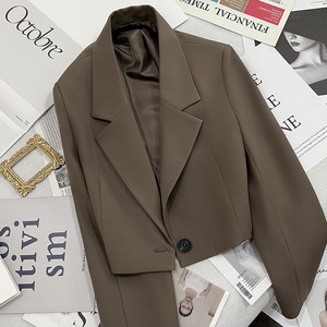 IStapromo Regalos Traje Casual de Manga Larga de Poliéster Sólido para Mujer, Talla Pequeña, Otoño 2026, Nueva Tendencia, Combinable con Todo - Product Image 3