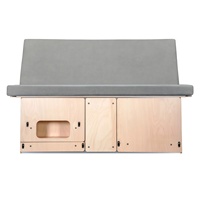 Cama Plegable Moderna de Madera Maciza con Compartimento de Almacenamiento, Deformable y para Acampar en el Auto, OEM/ODM