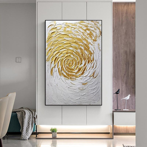 Arte de pared moderno personalizado al por mayor 100% pintura al óleo hecha a mano en lienzo de textura gruesa <span class=keywords><strong>cuadro</strong></span> abstracto para decoración de hotel Dafen - Product Image 4