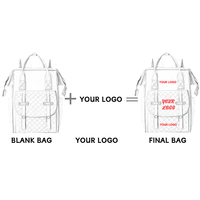 Sac à langer pour bébé en nylon HAIBOWY OEM ODM, grande capacité, sac à dos de voyage, imperméable, élégant, sac de maternité