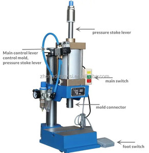 Máquina Remachadora Neumática Pequeña de Sobremesa DT125 800KG para Remaches de Cobre y Terminales de Crimpado - Product Image 4