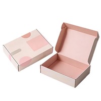 Boîte personnalisable de style avion en carton ondulé extra-résistant en papier kraft coloré avec logo pour vêtements/sous-vêtements, résistante aux UV