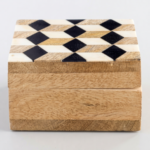 Hot Selling Wood Inlay With Resin Storage Box Luxury Latest Resin Inlay Box for Storage and Jewelry Customized Storage Box - Product Image 1