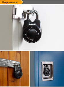 Serrure <span class=keywords><strong>à</strong></span> <span class=keywords><strong>Code</strong></span> directionnelle avec mot de passe, tout en métal, <span class=keywords><strong>cadenas</strong></span> rotatif, moyen, pour coffre-fort, casier pour armoire d'étudiants - Product Image 5