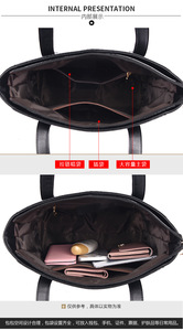 Bolso de Mano Personalizado de Lujo para Mujer, Bolso de Hombro de Cuero PU Negro, Bolso de Mano Informal para Mujer - Product Image 6