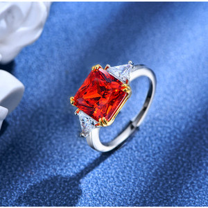 Anello Eternity in Argento Sterling 925, Lussuoso Zircone Taglio Ghiaccio, Anello di Fidanzamento e Matrimonio Placcato in Rodio, Gioielli Raffinati per Donne - Product Image 5