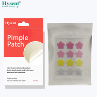 Patch anti-acné en gel à base d'eau, imperméable, en forme de fleur colorée, design moderne, personnalisation OEM pour les soins du visage personnels