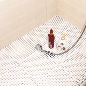 Suelo de PVC entrelazado para baño con drenaje, alfombrilla antideslizante para ducha con masajeador de pies - Product Image 6