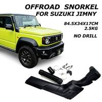 Kit de snorkel Suzuki Jimny JB64 JB74 2018+ LLDPE noir texturé 84,5x34x17cm Ensemble complet d'admission d'air 4x4 tout-terrain