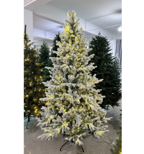 Tùy Chỉnh Kích Thước Trắng PVC Trang Trí Giáng Sinh Cây Nhân Tạo Cây Giáng Sinh Với Trắng Ấm LED Xmas thắp Sáng - Product Image 4