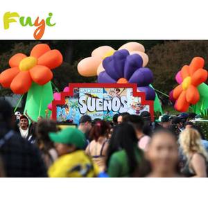 Fuyi concierto inflable flor modelo música escenario al aire libre inflable planeta flor Decoración Para escenario - Product Image 1