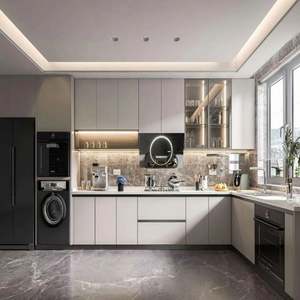 Meubles de cuisine modernes, designs de meubles de cuisine modernes, armoires de cuisine modernes 2024, prêtes à assembler, blanches - Product Image 4