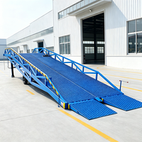 Rampe de quai mobile hydraulique 6T 10T pour conteneurs, plateforme de chargement et de déchargement pour chariots élévateurs, pont d'accès mobile pour entrepôt