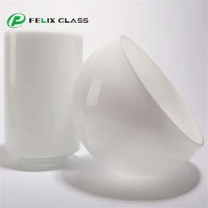 Cúpula de Vidrio Blanco Lechoso de Tamaño Personalizado, Cubierta de Media Cilindrada para Lámpara LED Regulable, para Lámparas de Araña y de Mesa - Product Image 3