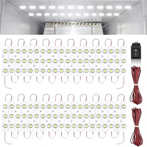 Kit d'éclairage intérieur pour fourgonnette 12V 120 LED, modules LED IP65 pour voiture, camion, bateau, lampe de plafond, Noël, <span class=keywords><strong>40</strong></span> modules - Product Image 1