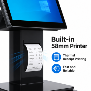 Báscula TPV con reconocimiento IA, doble pantalla BOE de 15.6'', RK3568, Android 11, Intel i5, Windows, caja registradora con cámara de 2MP e impresora de 58mm - Product Image 4