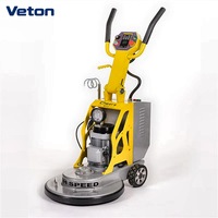 Meuleuse électrique portative pour sols en diamant, performance industrielle pour le traitement des sols en époxy et du béton