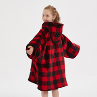 Couverture-gilet géante pour enfants, ultra douce en sherpa, ignifuge, personnalisable, pour l'hiver, pour tout-petits