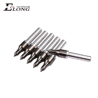 Pointes de flèche en aluminium usinées CNC, diamètre intérieur 6 mm, diamètre extérieur 8 mm, à visser, pour chasse et tir à l'arc