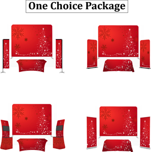 Stand Backdrop Kain Tension Pop Up untuk Acara Pameran 8ft 10ft 20ft Ukuran Kustom - Product Image 2