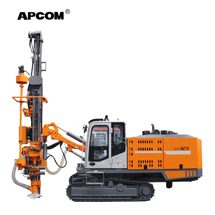 APCOM integrado compresor de aire y plataforma de perforación y cabina ZEGA Kaishan hidráulica automática superior martillo plat