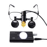 Loupes dentaires CE ISO 2.5X 3.5X avec lampe frontale LED pour chirurgie dentaire et médicale