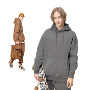 ชุดวอร์มผ้าฝ้ายแบบลำลองมีฮู้ดสำหรับผู้ชายชุดวอร์มแบบทอระบายอากาศมีตัวเลือกสีที่กำหนดเองสำหรับฤดูใบไม้ร่วง - Product Image 4