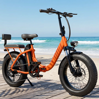 Vélo de montagne électrique pliable en acier 1000W 7 vitesses 20 pouces avec pneus larges, batterie au lithium et assistance au pédalage par capteur pour la ville