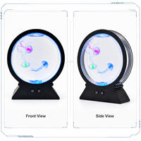 Petite lampe de nuit LED en forme de méduse, changeante de couleur, design européen, rechargeable par USB, lampe de décoration pour chambre à coucher, cadeau pour la maison