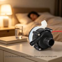 Pompe DC Silencieuse 12V/24V pour Lit à Eau et Machine à Glaçons - Faible Bruit, Sans Balais, OEM Personnalisable