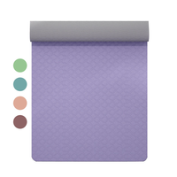 Tapis de yoga chaud en TPE écologique de 6 mm, extra épais, antidérapant, facile à nettoyer, 183 cm, pour fitness et Pilates, avec logo personnalisé, vente en gros