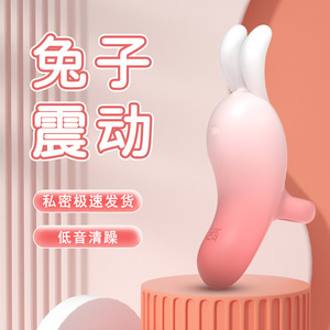 Doigtier vibrant en silicone et ABS en forme de lapin pour stimulation adulte des mamelons et du clitoris - Product Image 5