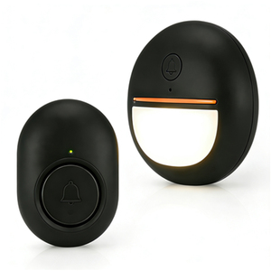 Interphone audio sans fil avec indicateur LED, <span class=keywords><strong>sonnerie</strong></span> musicale à distance, télécommande, plusieurs sonneries - Product Image 2