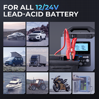 Stabilisateur de tension TOPDON T90A pour programmation ECU, 12V 24V, fonction d'édition de tension au lithium pour voiture, 6 modes de charge, chargeur de batterie de voiture
