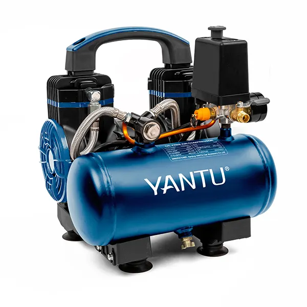 YANTU AM37卸売工場CE標準オイルフリー高速サイレント低ノイズピストンエアコンプレッサーマシン0.9KW 1.2hp 110V
