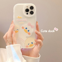 Coque de protection tendance en TPU+PC avec impression florale pour iPhone 17 16 15 14 13 Pro Max