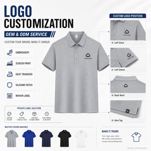 Camiseta Deportiva de Manga Corta, Tejido Liso, con Logotipo Personalizado, para Hombre y Mujer, 13% Spandex, Elástica, Transpirable, Absorbe la Humedad, para Golf - Product Image 2