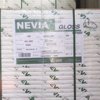 Papier couché 80 g/m² Hikote en rame pour impression offset, papier d'art couché C2S