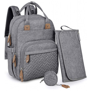 Mochila Pañalera Grande Unisex Multiusos, Bolsa de Viaje para Bebé con Cambiador, Estuche para Chupón y Correas para Cochecito - Product Image 1