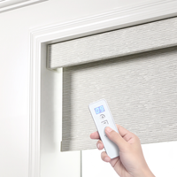 Persianas de ventana opacas personalizadas, persianas enrollables motorizadas inteligentes compatibles con Google Home para oficina, hogar, ventanas integradas