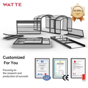 Copertura Retrattile Automatica a Scorrimento in Vetro per Piscina Esterna Villa Giardino e Veranda - Product Image 6