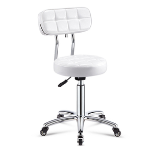 Hot Selling Adjustable Bart <strong>Stool</strong> with Backrest for Salon Nordic Beauty Chair Metal Beauty Furniture White <strong>Bar</strong> <strong>Stool</strong> - Product Image 1